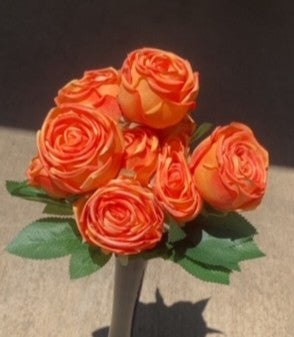 17" OPEN ROSE BUSH X 9-CORAL-GPB26312-CORAL