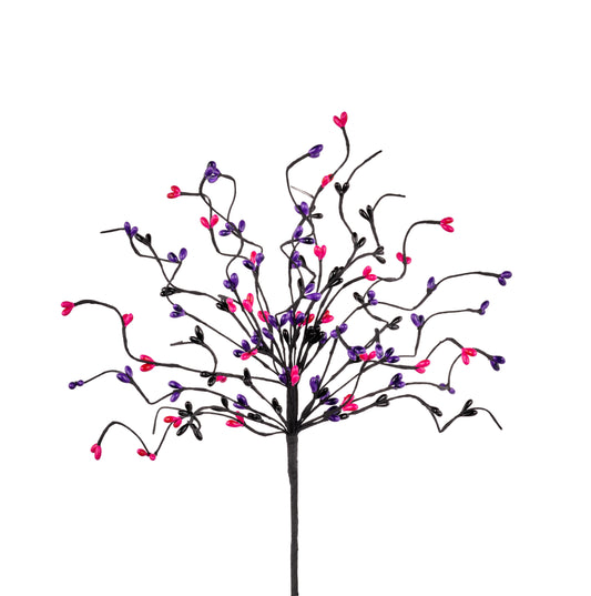 13"L PIP TWIG PICK - PURPLE PINK BLACK - HH132455