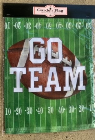 18" X 13" GARDEN FLAG-GO TEAM-FG43
