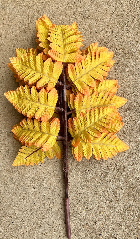 LEATHER FERN BUSH X 12-GPB307G-OR/MUST