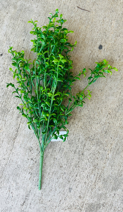 18"MINI TEA LEAF BUSH X 12-GREEN-BT375GR
