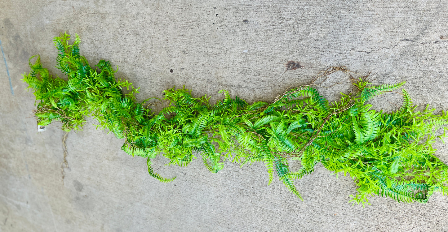 55" PLS FERN MIX GARLAND-GREEN-57721