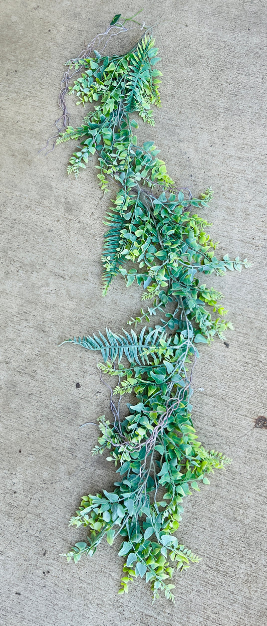 55" PLS FERN MIX GARLAND-FS GREEN-57732