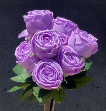 17" OPEN ROSE BUSH X 9-LILAC-GPB26312-LILAC
