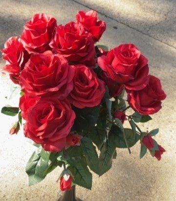 ROSE BUSH X 15-RED-B17037-RED