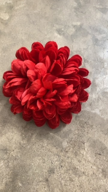 9.5" x 12 Layer Giant Mum Head-Red-GB3809-RD