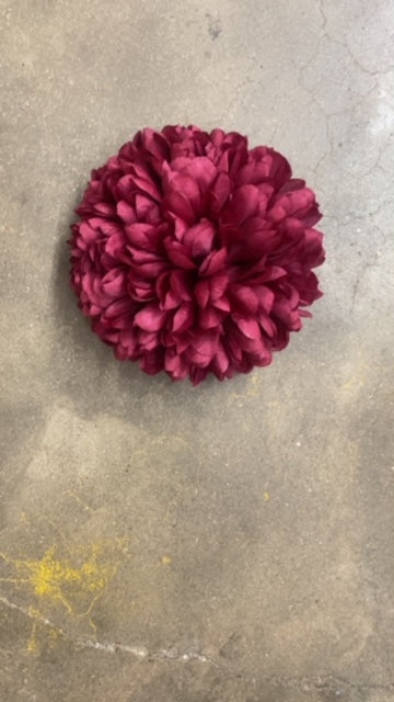 7.25" x 21 Layer Large Mum Head-Burgundy-GB1101BG
