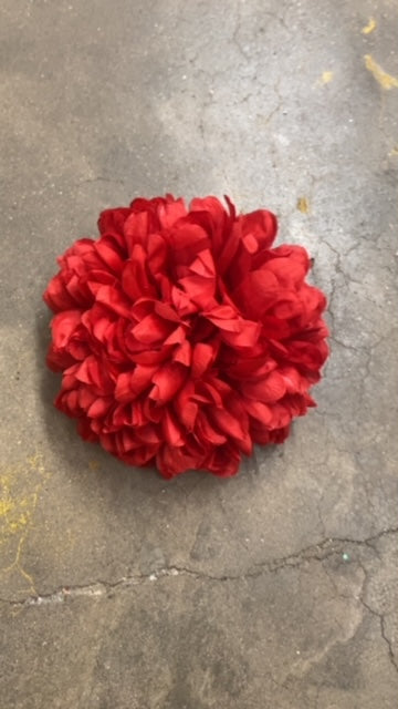 7.25" x 21 Layer Large Mum Head-Red-GB1101RD