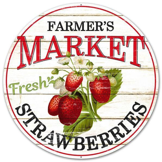 12"DIA FARMER'S MARKET STRAWBERRIES - MD0341