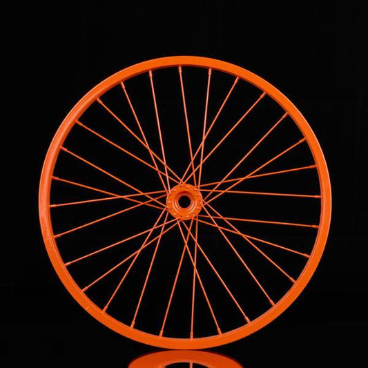 16.5"DIA ORANGE DECORATIVE BICYCLE RIM - MD050720