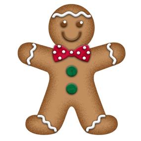 12"H METAL/EMBD GINGERBREAD BOY - BROWN/RED/GREEN/WHITE - MD055504