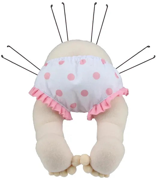 12"H x 9.5"L Baby Bottom Decor-Light Skin/Light Pink-MD055915