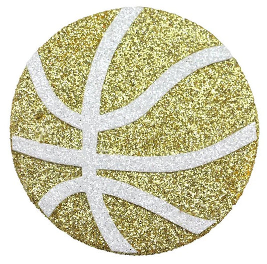 3"Dia Glitter/Eva Basketball-Gold/White-MD0658A9