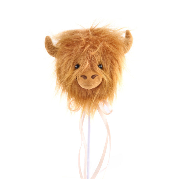 5"H X 4"L HIGHLAND COW HEAD PICK, 17"OAL - BROWN - MF401504