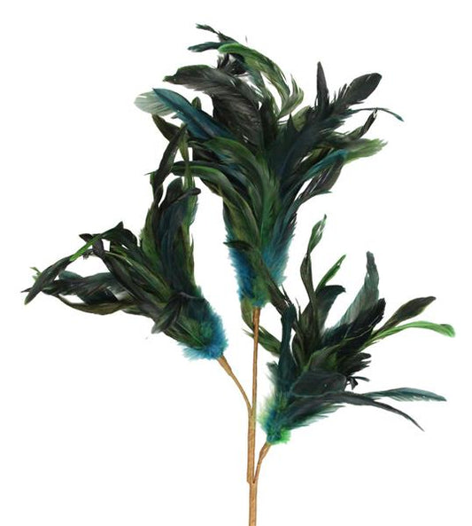 26"L FEATHER SPRAY - PEACOCK - MJ0284