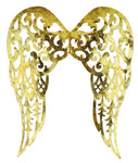 24"H FILIGREE ANGEL WINGS - GOLD W/GOLD LEAF - MM111331