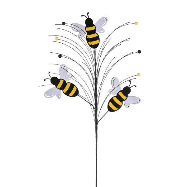 30"OAH GLITTER BUMBLEBEE SPRAY - YELLOW/BLACK/WHITE - MN0293