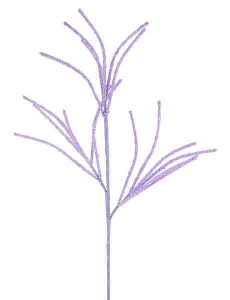 29"L IRID GLTTR MINI BEAD SPIKE SPRAY-LAVENDER-MN053313