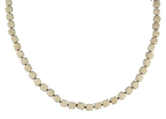39"L Geometric Wood Bead Garland Bleached-MZ198330