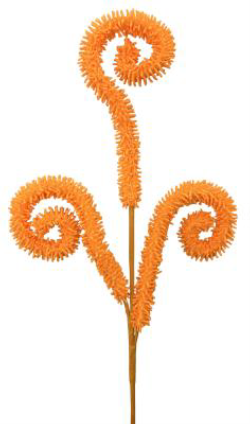 Fuzzy Spiral Curly Spray x 3 H28-63889OR