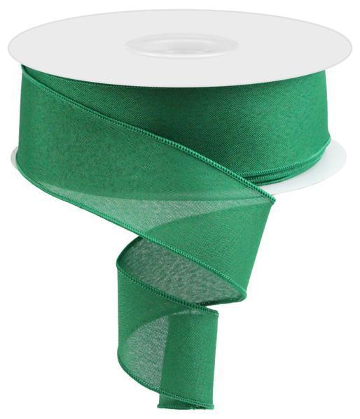 2.5"X50YD VALUE FAUX BURLAP EMERALD GREEN - RC500106