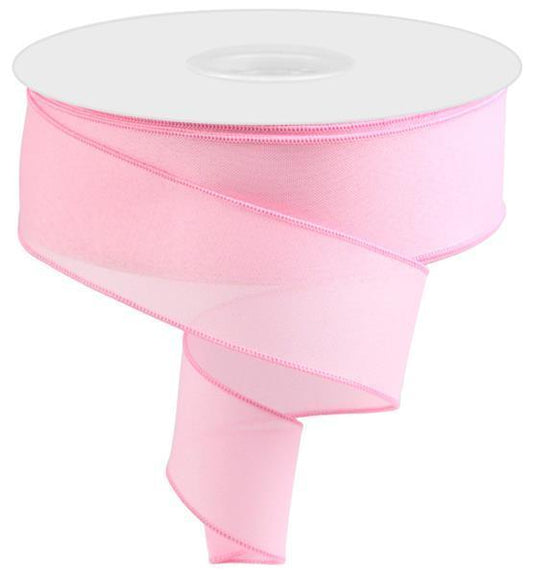 2.5"X50YD VALUE FAUX BURLAP PINK - RC500122