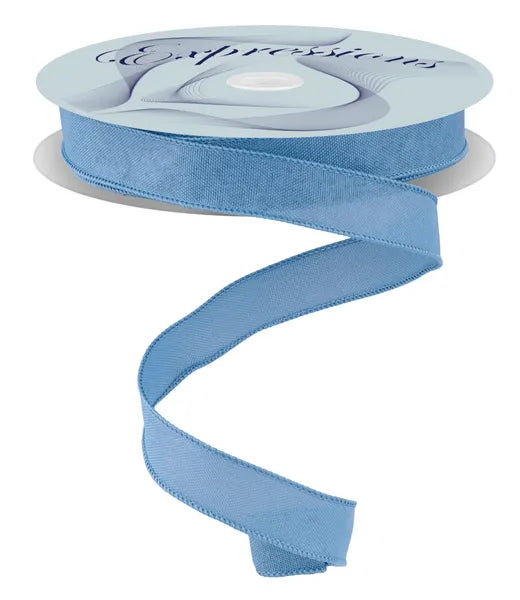 7/8"X25YD VALUE FAUX BURLAP-SMOKE BLUE-RC500532