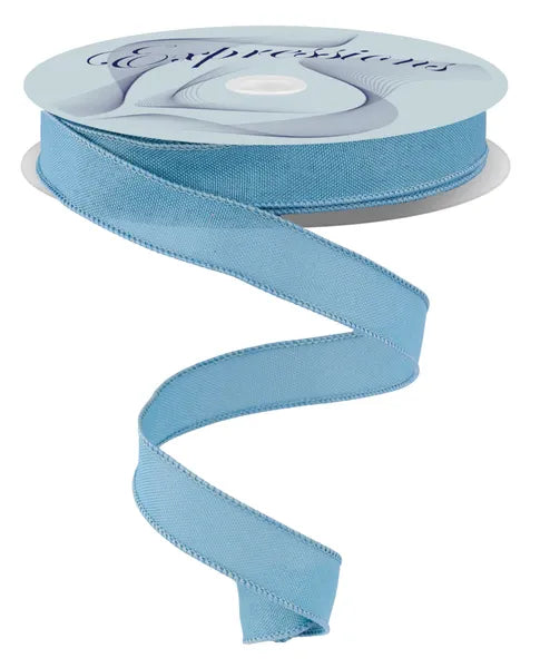 7/8"X25YD VALUE FAUX BURLAP-SAGE BLUE-RC500533