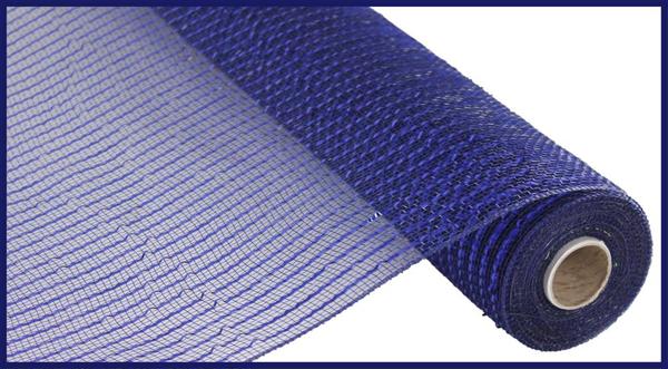 10"X10YD WIDE FOIL MESH - NAVY W/ROYAL BLUE FOIL - RE136657