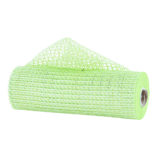 10"X10YD METALLIC POLY MESH - APPLE GREEN, GOLD AND SILVER - RE890456