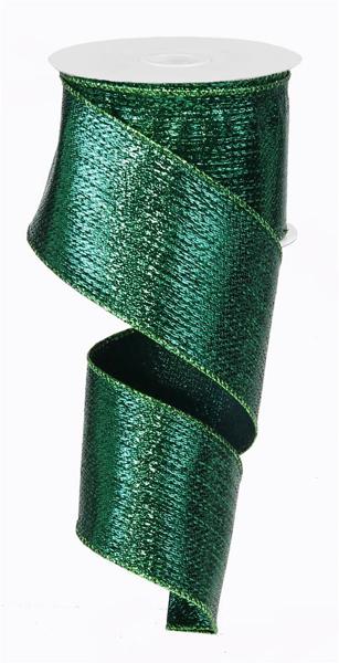 2.5" x 10yd Metallic Ribbon - Emerald Green - RG0140006