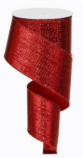 2.5" x 10yd Metallic Ribbon - Red - RG0140024