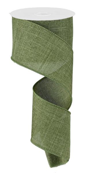 2.5"X10YD FREN GREEN ROYAL BURLAP - RG12792Y