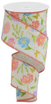 2.5"X10YD WILDFLOWERS ON COTTON - RGA1753C2