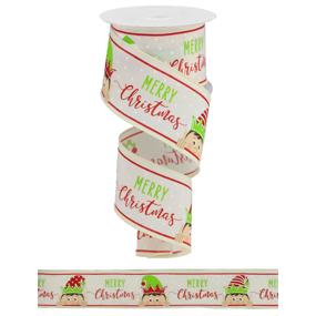 2.5"X10YD PEEKING ELF - CREAM/RED/GREEN - RGA191033