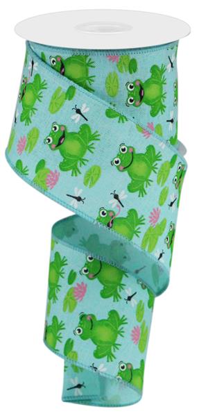 2.5"X10YD FROGS - ICE BLUE, GREEN, PINK AND WHITE - RGC1209RM