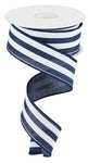 1.5"X10YD VERTICAL STRIPE - NAVY AND WHITE - RGC156219