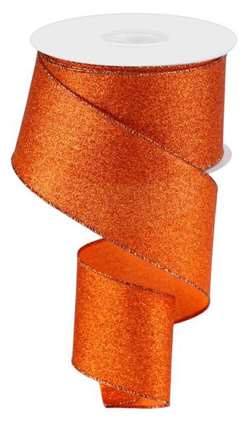 2.5" x 10yd Shimmer Glitter - Orange - RGC159720