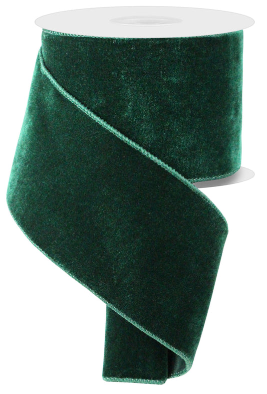 4"X10YD DELUXE VELVET SATIN BACKING - HUNTER GREEN - RGE166012