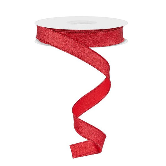 5/8"X10YD SHIMMER GLITTER - RED - RGF108924