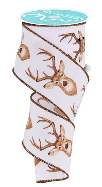2.5" x 10yd Deer Head White/Brown/Tan/Carmael-RGF115127
