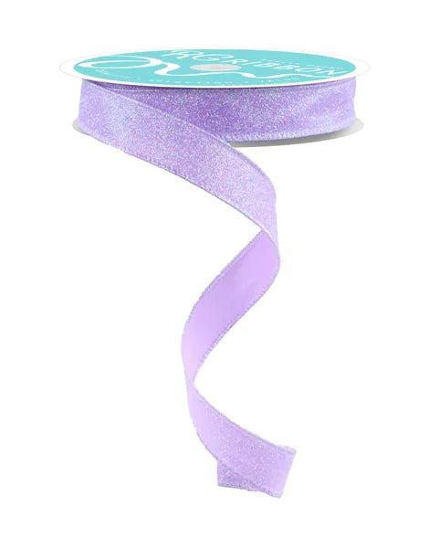 5/8"X10YD IRIDESCENT GLITTER ON SATIN-LAVENDER/IRIDESCENT-RGF147813