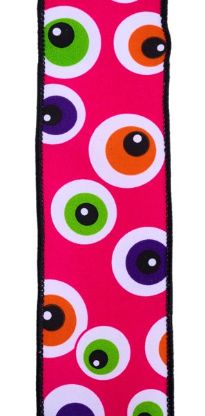 2.5"X10YD EYEBALLS - HOT PINK/MULTI - RGF148511