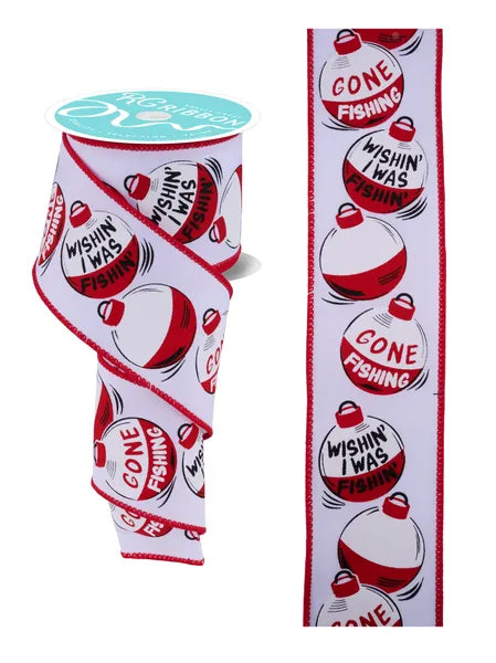 2.5"X10YD FISHING BOBBERS-WHITE/BLACK/RED-RGF169127