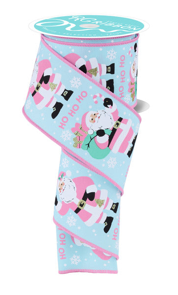 2.5"X10YD SANTA CLAUS - ICE BLUE/WHT/PNK/LT SKIN - RGF1952H1