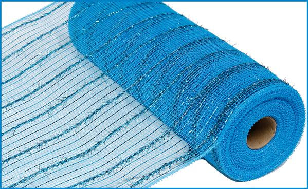 10.25"X10YD TINSEL WITH FOIL MESH - TURQUOISE - RY840071