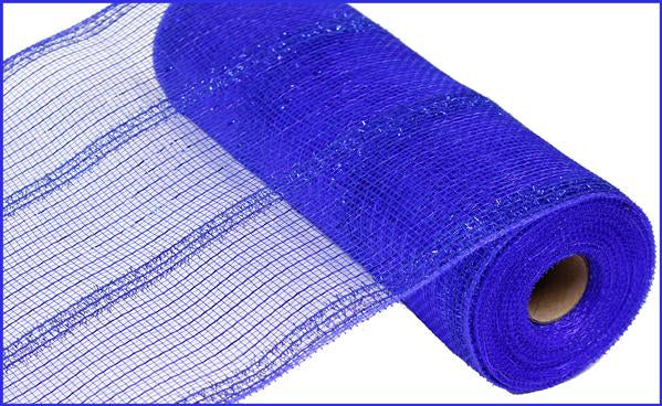 10.25"X10YD WIDE TINSEL WITH FOIL MESH - ROYAL BLUE - RY840125