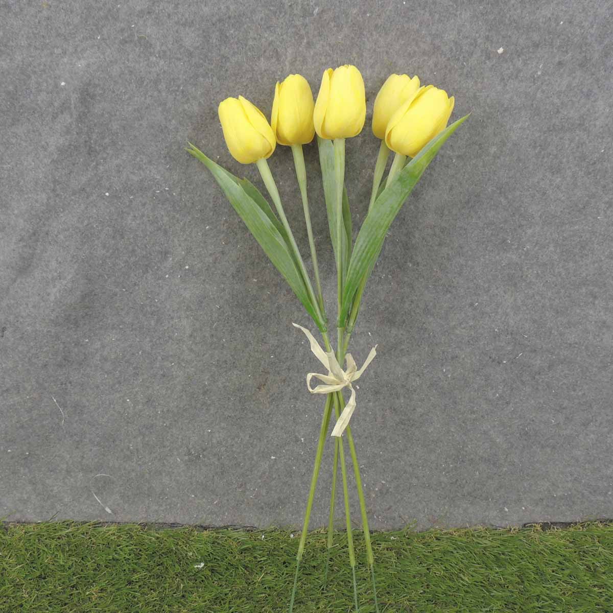 TULIP BUNDLE X5 17" YELLOW - SB0010-YEL