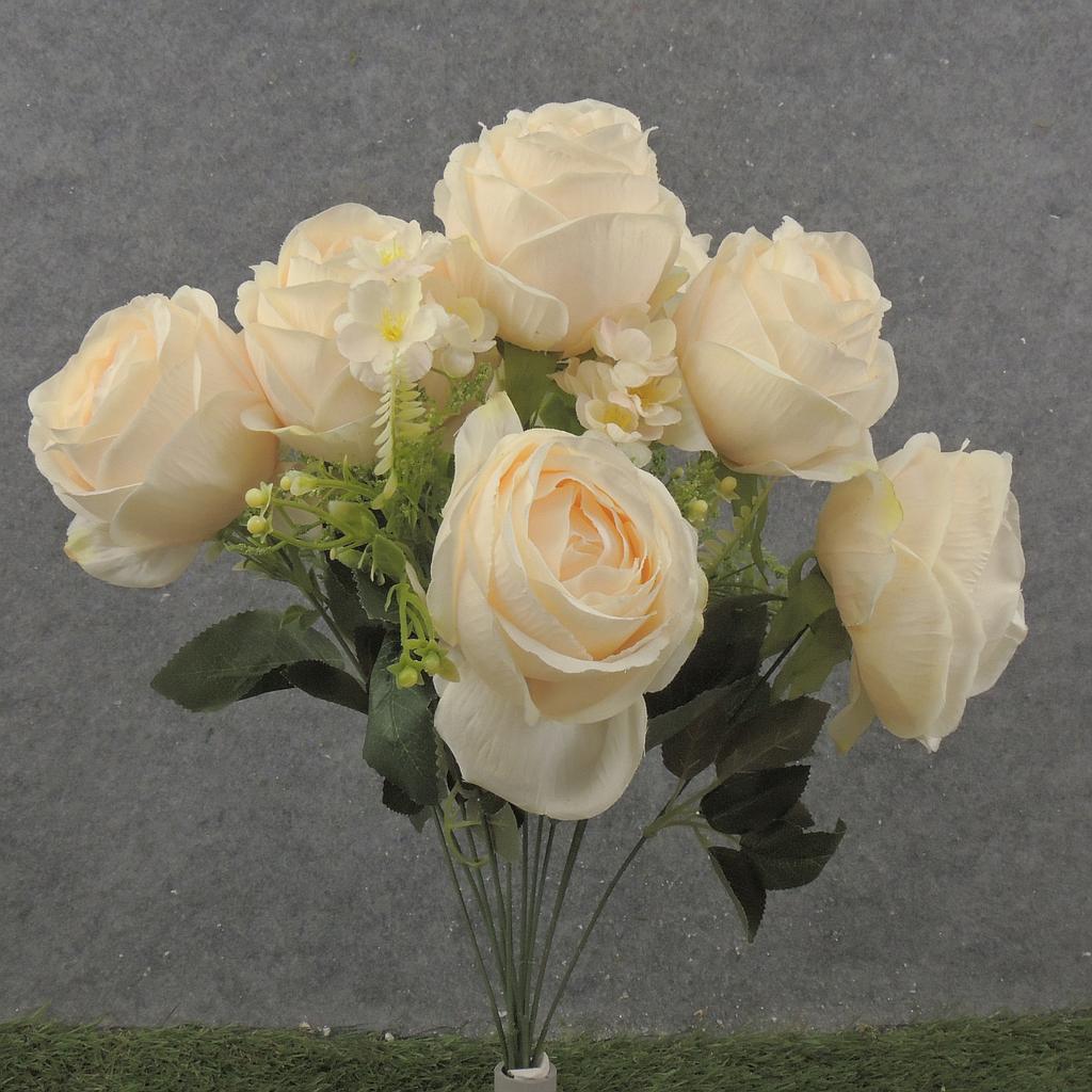21" ROSE BUSH X13-IVORY-SB2380-IVO