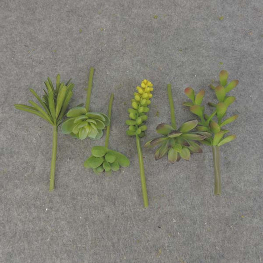 BAG OF 6 SMALL SUCCULENT PICKS-SB6135